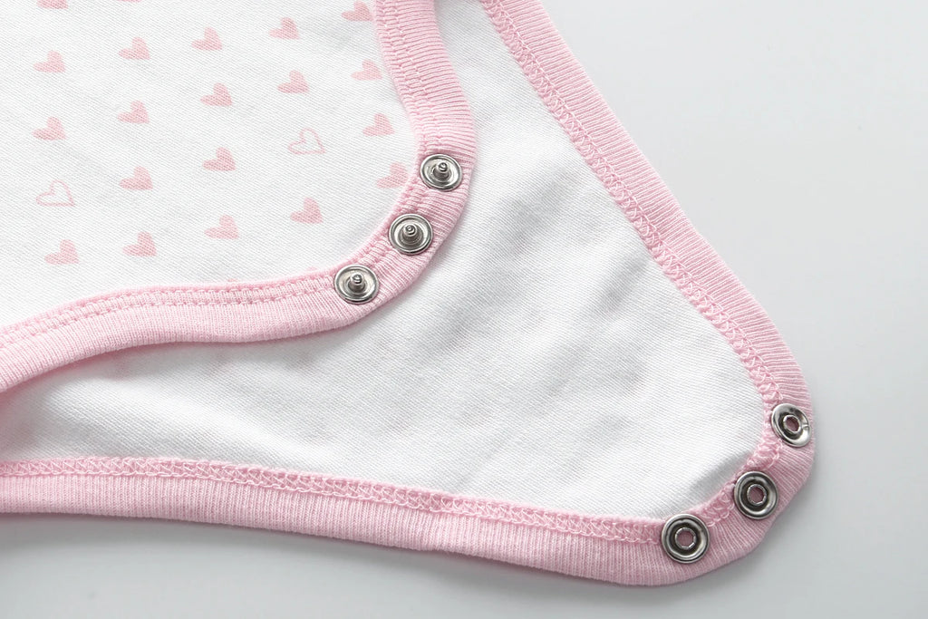 10-Pack Fashion Cute Baby Boys Girls Clothing Set 0-12 Months Bebe Unisex Short Sleeve Bodysuits+Bibs Suits Summer Newborn Cloth