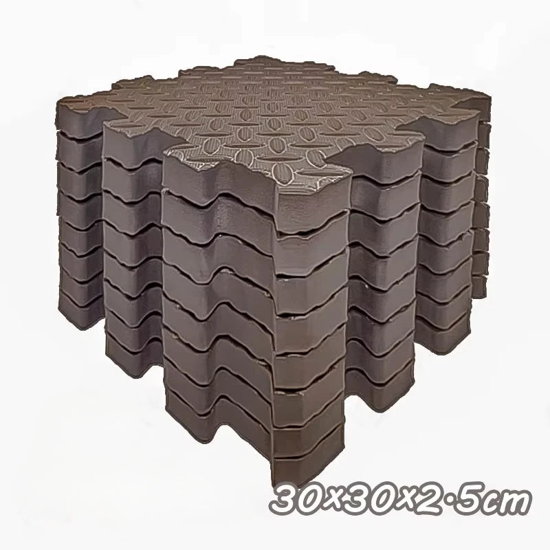 Baby Play Mat 2.5cm Thick 30x30cm Protective Pad For Crawling Activity Gym Soundproof Cushion