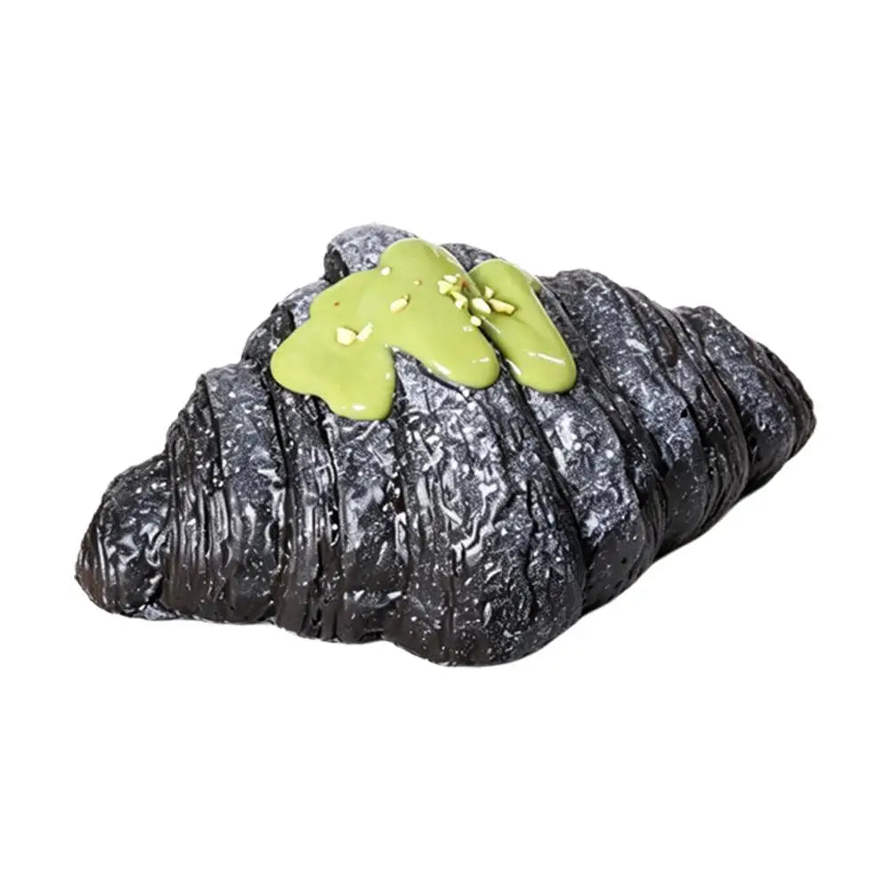 Realistic Croissant Squishy Slow Rising Toy Soft Simulation Food Bread Stress Relief Squeeze Toy Photo Props