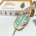 Handmade Creative DIY Mosaic Kit Stained Glass Craft Mosaic Kit Bright Feather Mosaic Kit Crafts Lovers for Adults/Kids