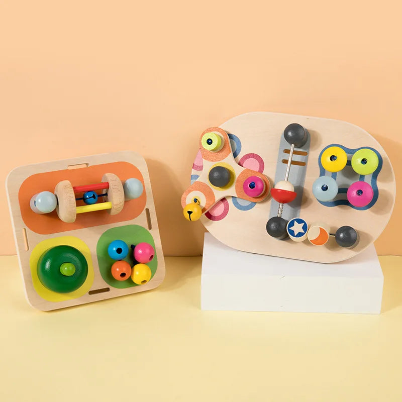 2026 Montessori Busy Board Accessories Colorful Counting Bead Three Color Light Card Insertion Light Educational Toy Trainig Toy