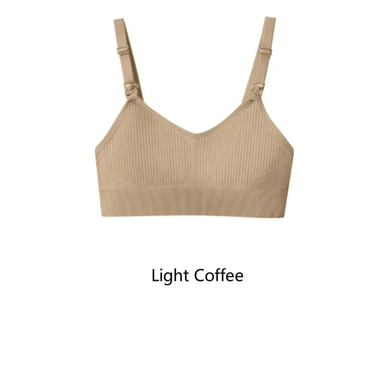 Breastfeeding Nursing Bra Without Underwire Anti Sagging Gathering Support XS-XL