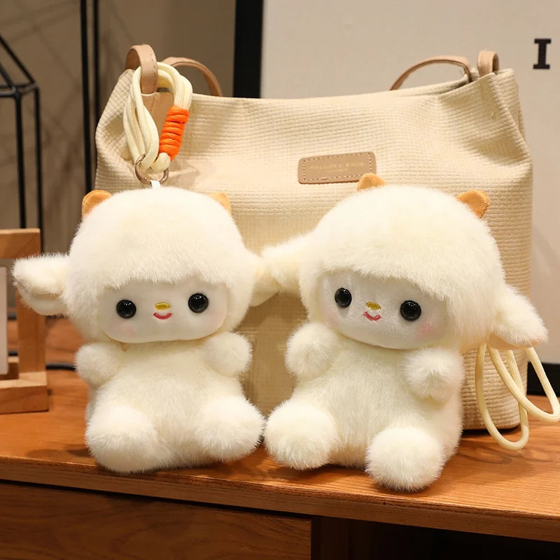Wholesale Hot Cute Plush Companion Doll Anime  Rabbit Panda Cartoon Desk Companion Doll 15cm Soft Plush Toy Sleeping Gift