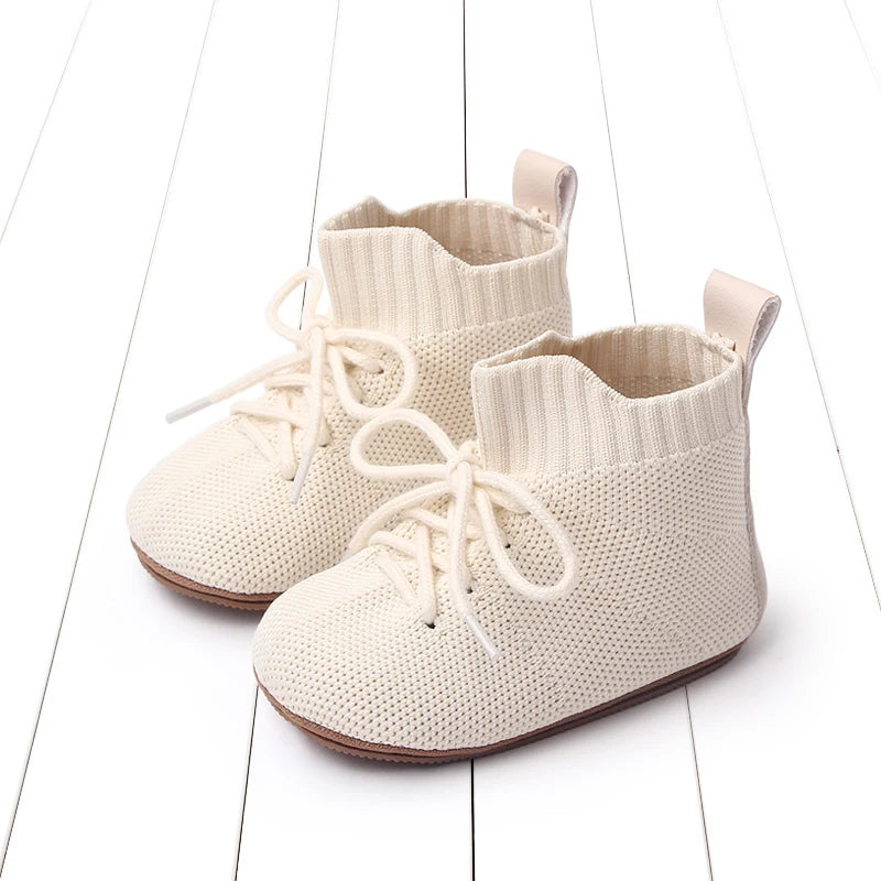 2025 Boys And Girls' 0-1 Years Old High-Top Casual Anti-Slip Softness Toddler Shoes For Sports Activities Baby Shoes