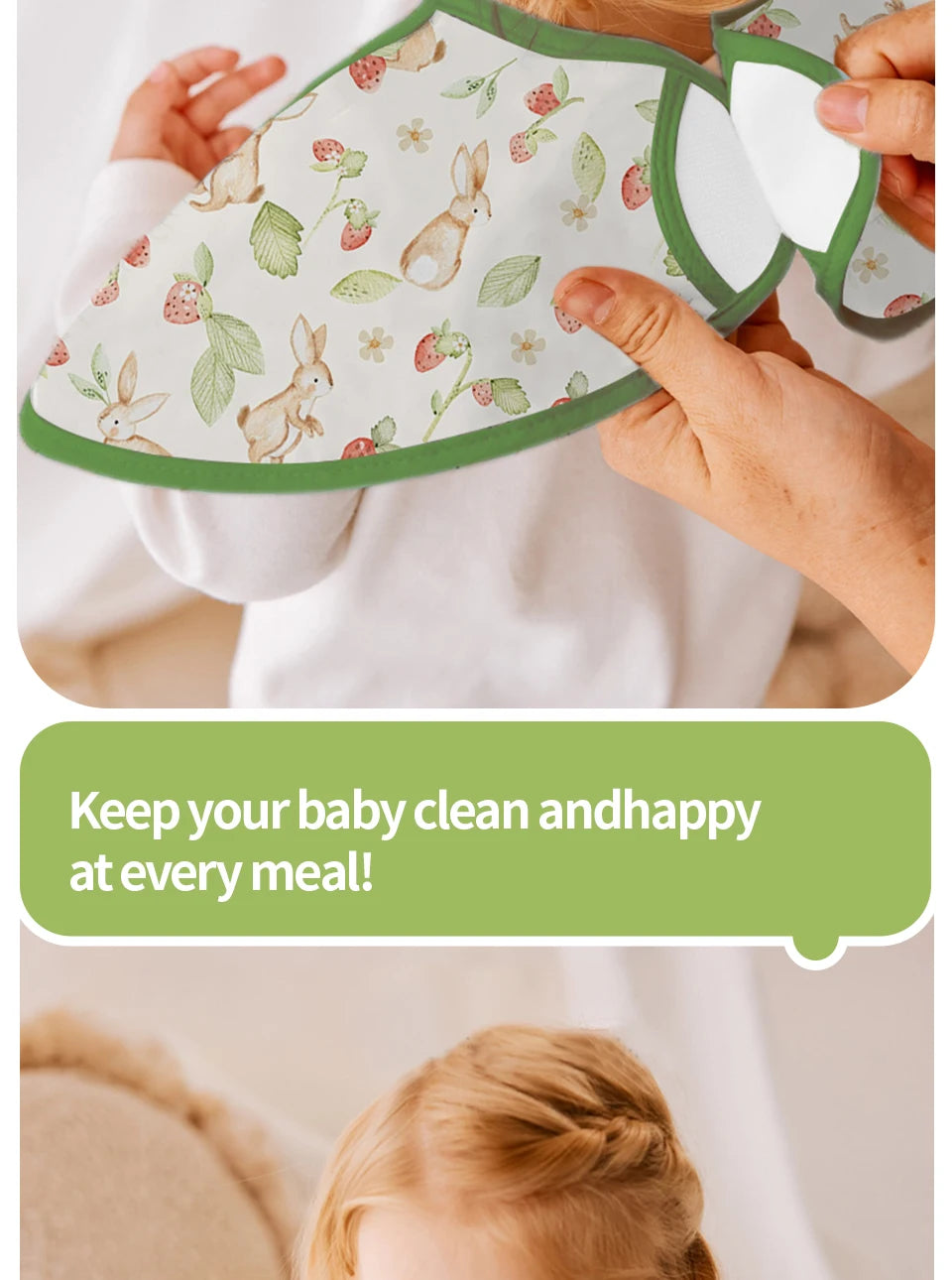 Elinfant New Fashion Pattern Waterproof Pocket Lunch Feeding Bibs Reusable Baby Bibs Cute Children Baby Apron Kids Burp Cloths