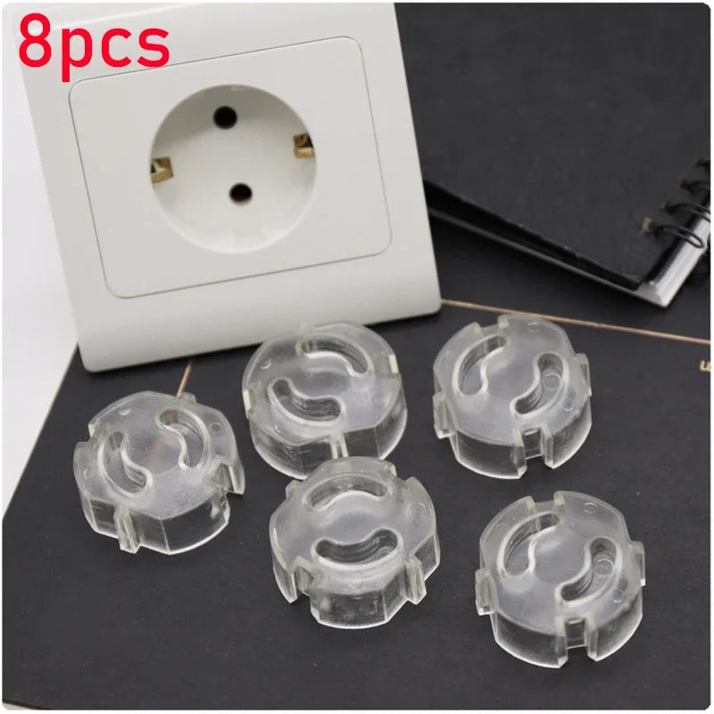 EU Power Socket Child Safety Guard Rotating Cover For Electrical Outlet Type A B C Model