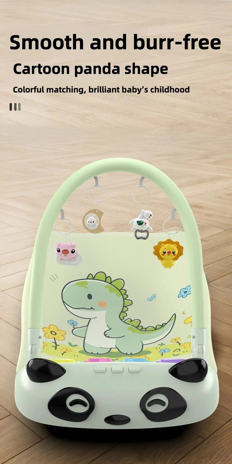 0-12 Months Baby Activity Gym: Music Play Mat with Piano Crawling Blanket & Pedal Game Pad for Newborn Fitness & Early Education