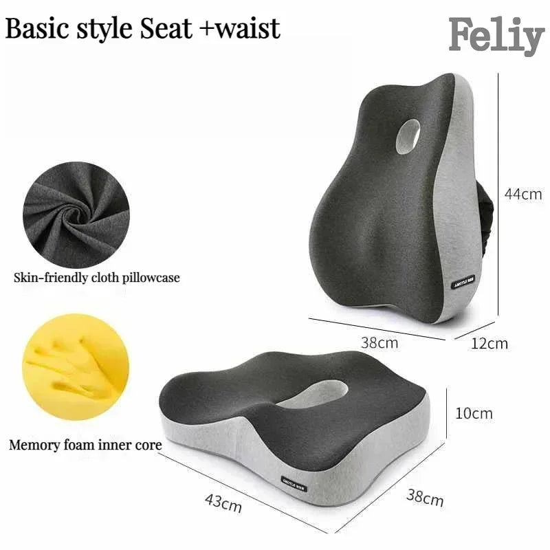 ComfiLife Memory Foam Office Chair Cushion Back Support Lumbar Pillow Model CSM01
