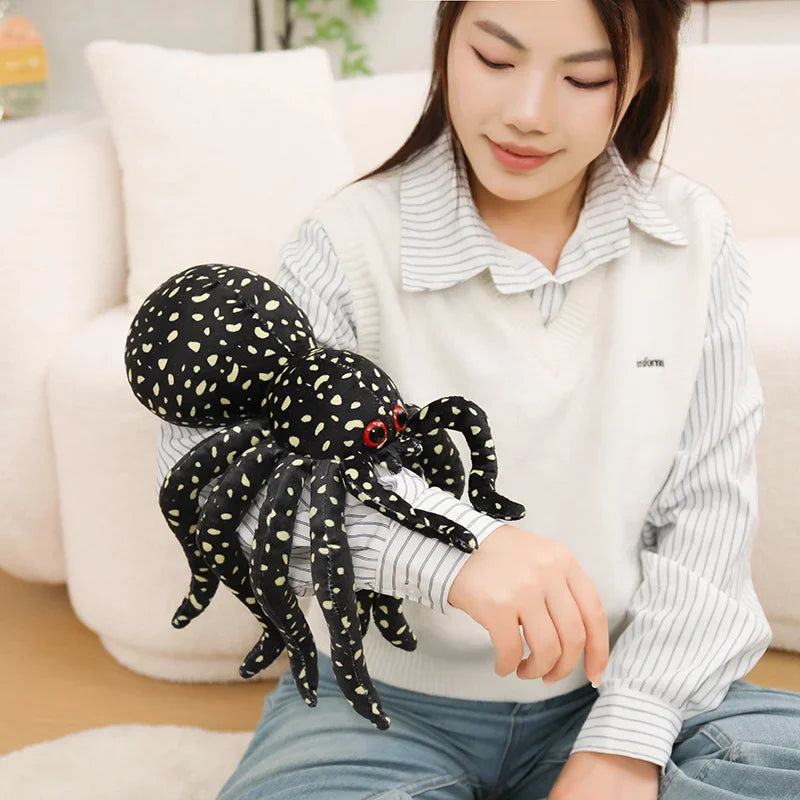 Nice Realistic Tarantula Spider Plush Toy 7 Styles Spooky Stuffed Animal Doll Forhalloween Decor, Prank Gifts And Party Favors
