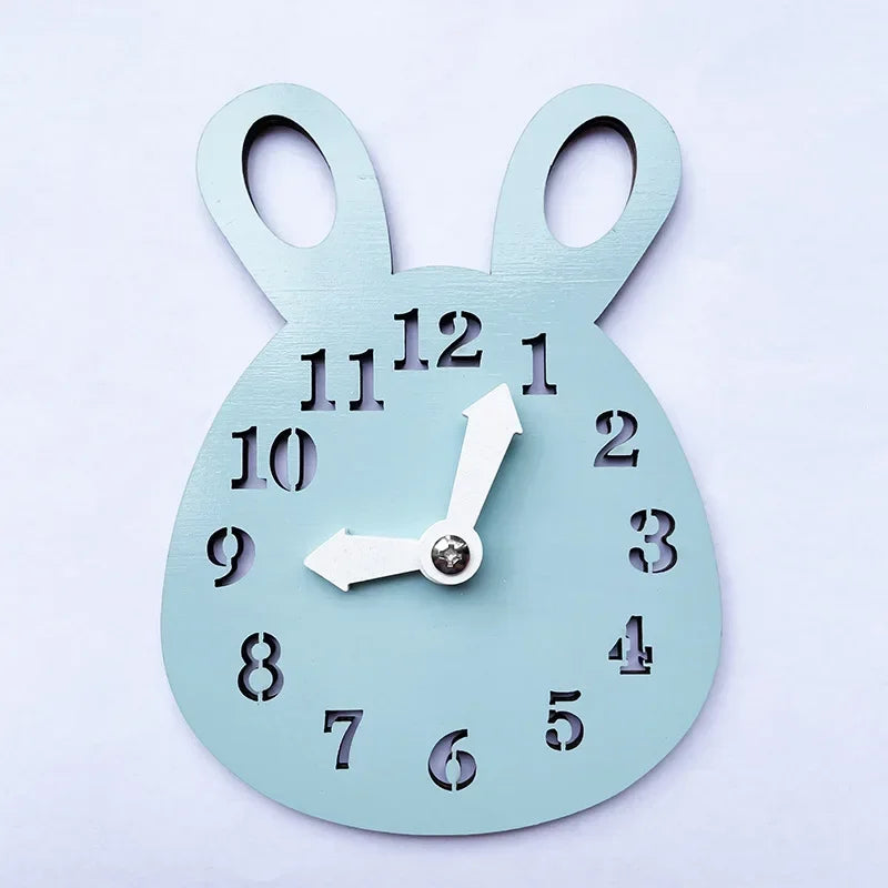 Montessori Busy Board Wooden Educational Toy for Children Gear and Hand Wheel Alarm Clock Mirror