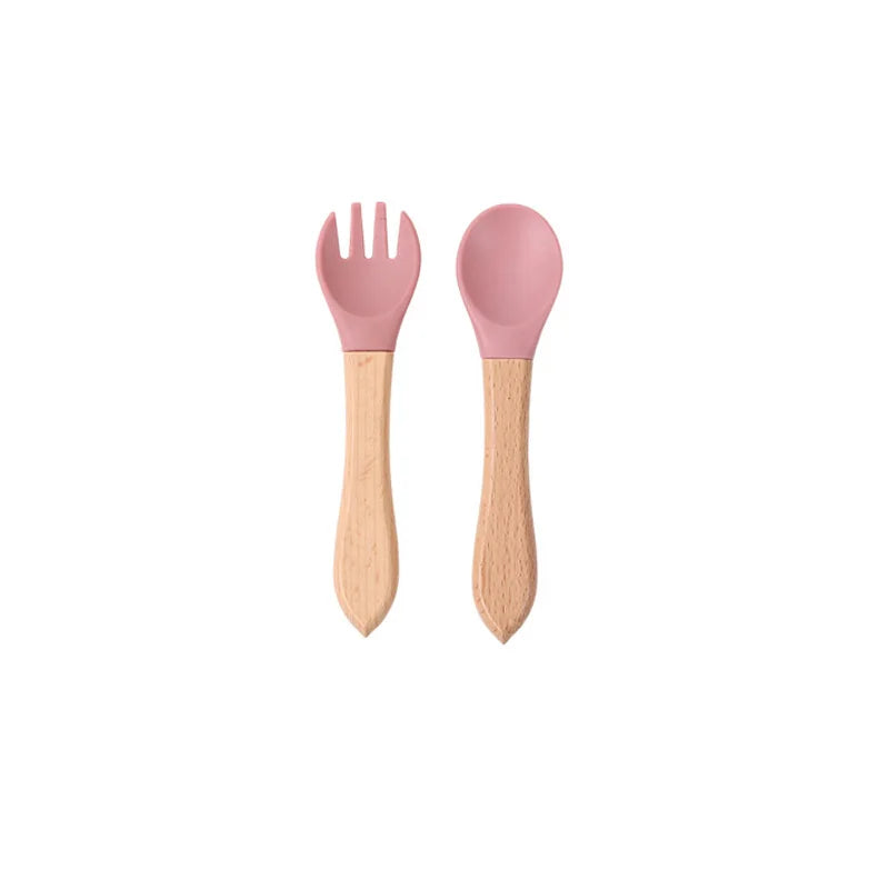 1/5Pc BPA Free Silicone Baby Feeding Set Sucker Bowl Dinning Plate Straw Cup Spoon Forks for Kids Baby Tableware Children Dishes