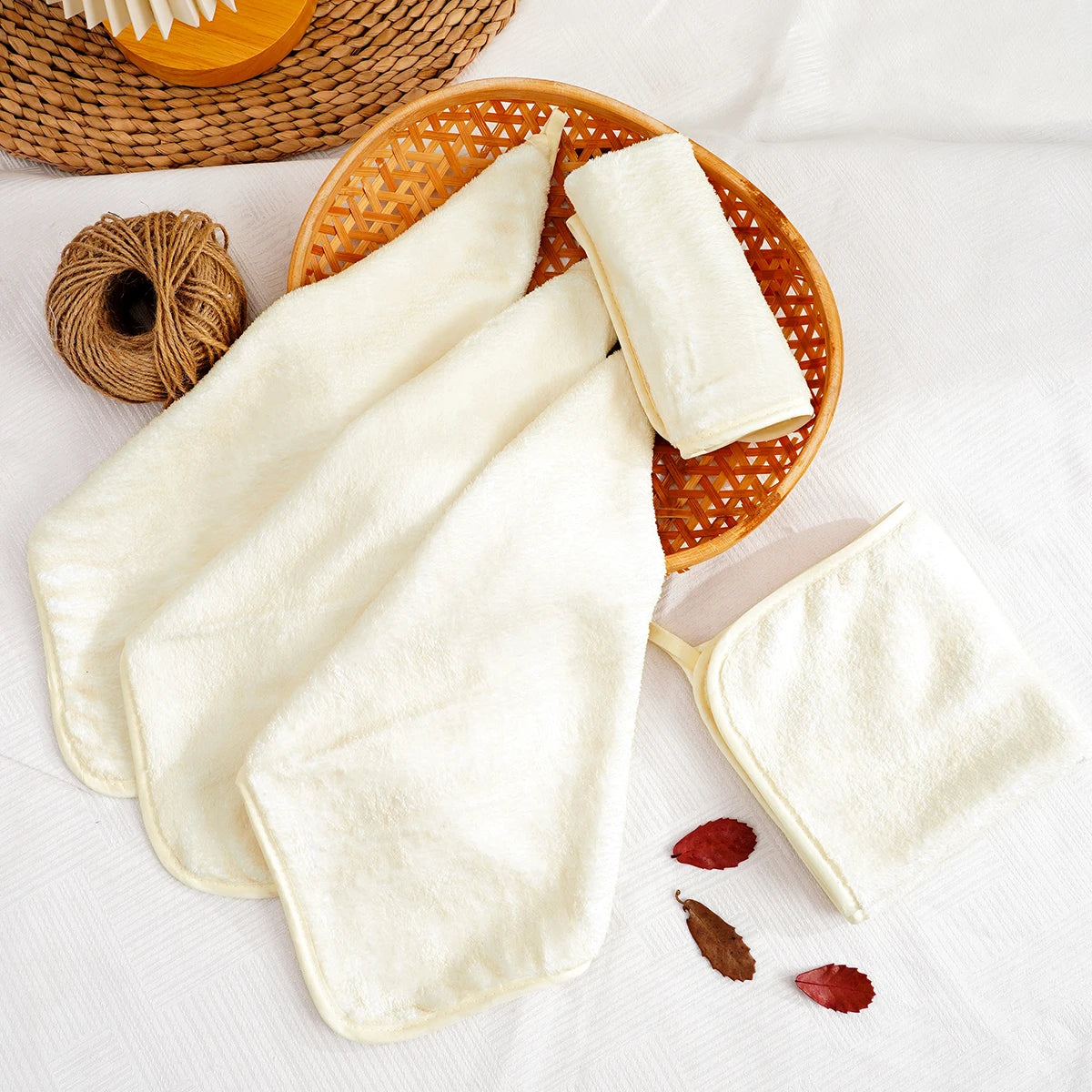 BrandName Baby Washcloths 5 Pack Medium Thickness For Newborn Skin Gentle Bathing Wiping On The Go Model BWC5