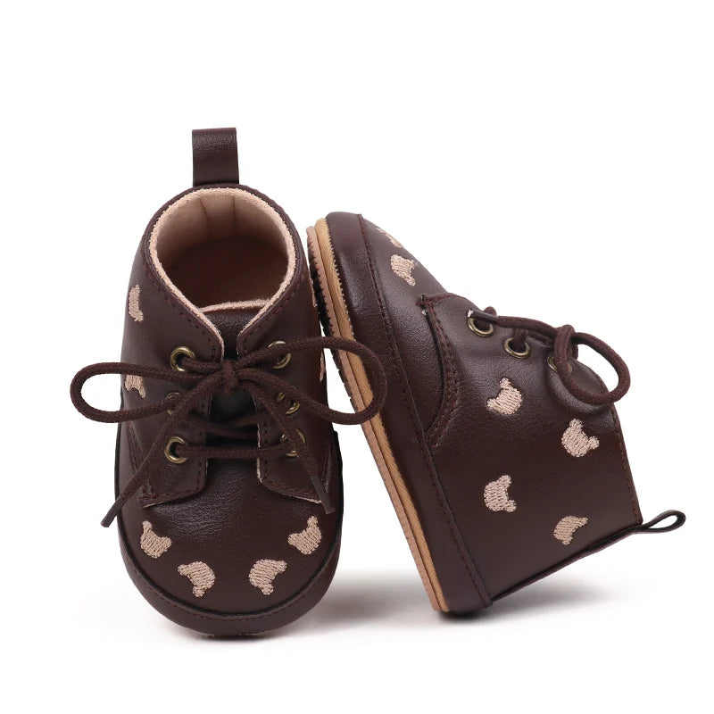 2025 Cartoon Embroidery Baby Girl Boy Fashion Non-slip Shoes Spring Autumn High Quality Newborn Infant Toddler Casual Shoes