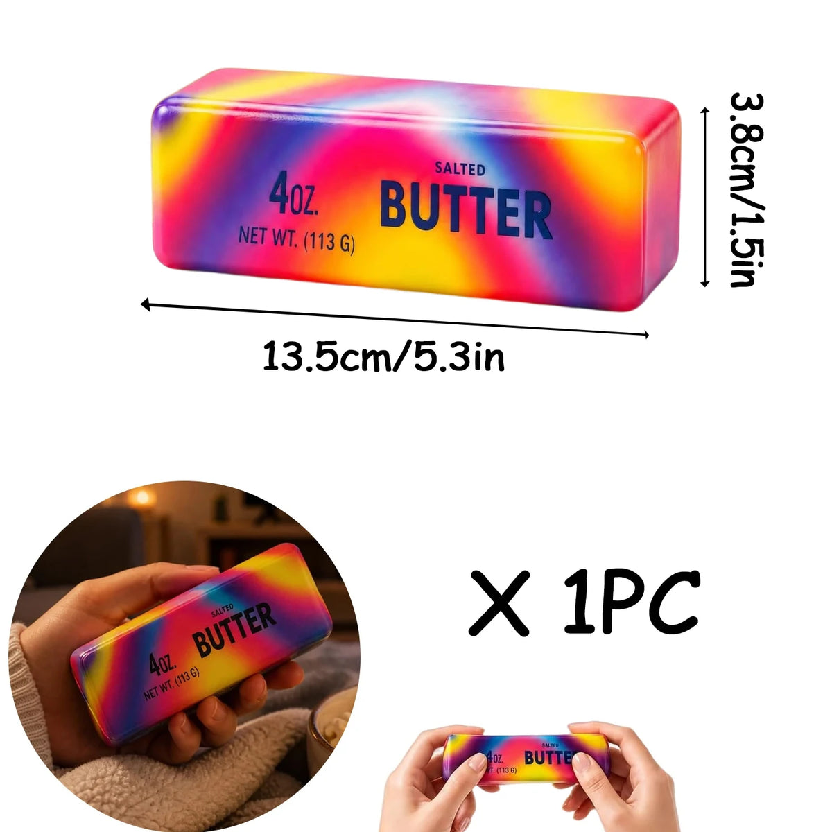 1-10Pcs Butter Stick Squishy Toy Slow Rising Squeeze Toy Butter Bar Brick Squishy Fidget Toy Anti Stress Release Hand Relax Gift