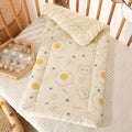Washable Cartoon Baby Stroller Cushion Rainbow Rabbit Trolley Mattress Cotton Flower Baby Seat Cushion Toddler