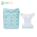 1pc ALVABABY AWJ Inner Summer Cloth Diaper for Baby Eco-friendly Cloth Nappy with Tummy Panel Reusable Baby Diaper Shell