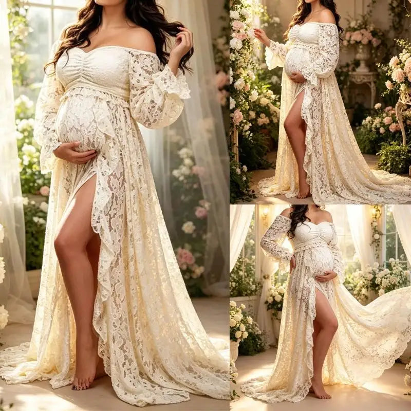 Maternity Photoshoot Dress Set for Pregnant Women