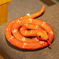 Hot Children's Simulated Snake Plush Toy Prank Play Props Creative Cartoon Doll Boy Gift Soft Fabric Home Garden Decor