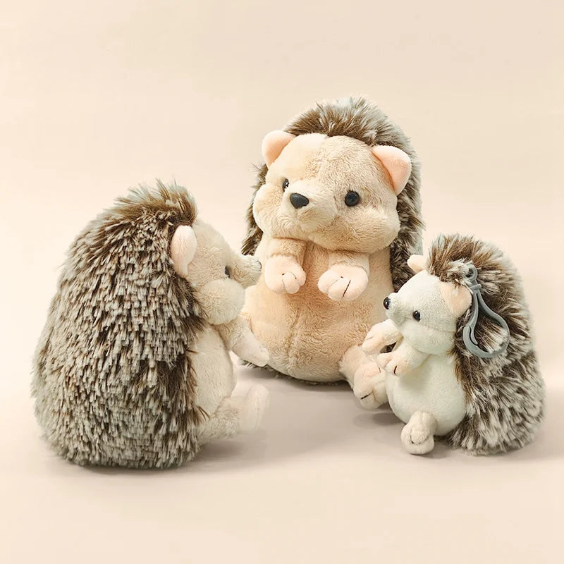 Cute Hedgehog Plush Toy Stuffed Animal Sleeping Companion Doll for Room Decor Adorable Birthday Gift