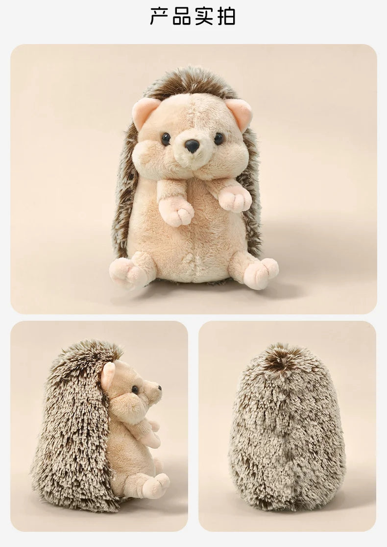 Cute Hedgehog Plush Toy Stuffed Animal Sleeping Companion Doll for Room Decor Adorable Birthday Gift