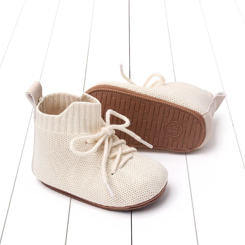 2025 Boys And Girls' 0-1 Years Old High-Top Casual Anti-Slip Softness Toddler Shoes For Sports Activities Baby Shoes