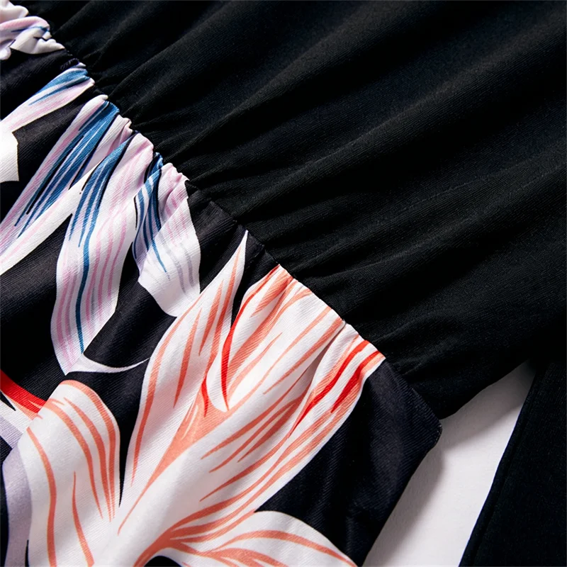 Summer Mother Daughter Dress Women Children's Clothing Vestido Baby Romper Boho Maxi Dress Family Matching Outfits Girls Dresses