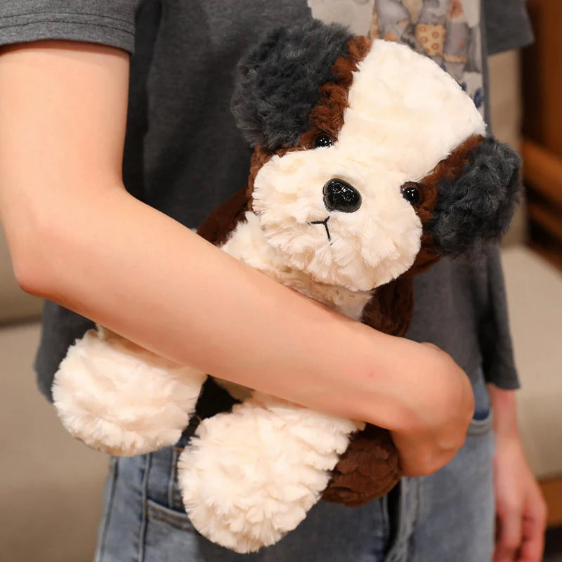 26cm Super Soft Saint Bernard Husky Teddy Dog Plush Toy Cute Animal Pillow Creative Home Decor Birthday Christmas Gift