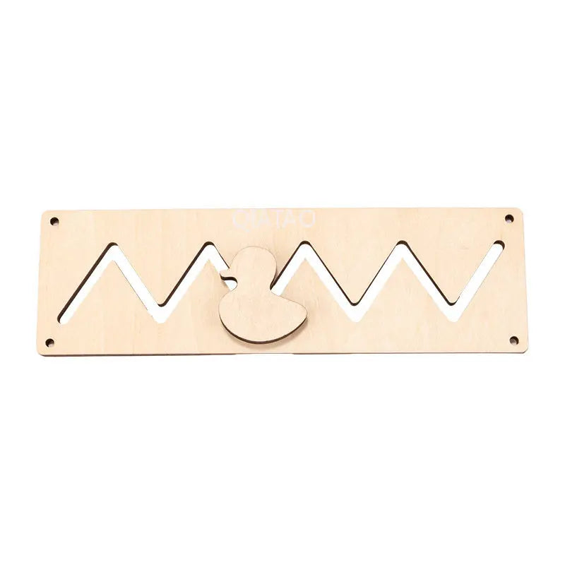 Baby DIY Montessori Busy Board Educational Toy For Toddlers Wooden Latch Puzzle Kit