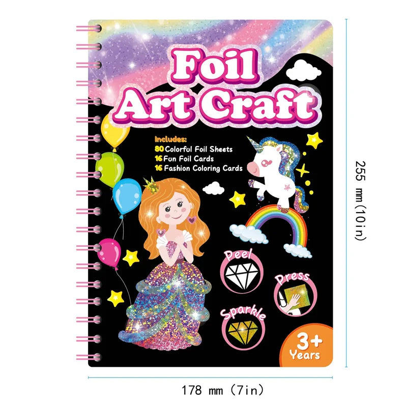 DIY Cartoon Magical Transfer Painting Crafts for Kids Arts and Crafts Toys Children Creative Educational Learning Drawing Toys
