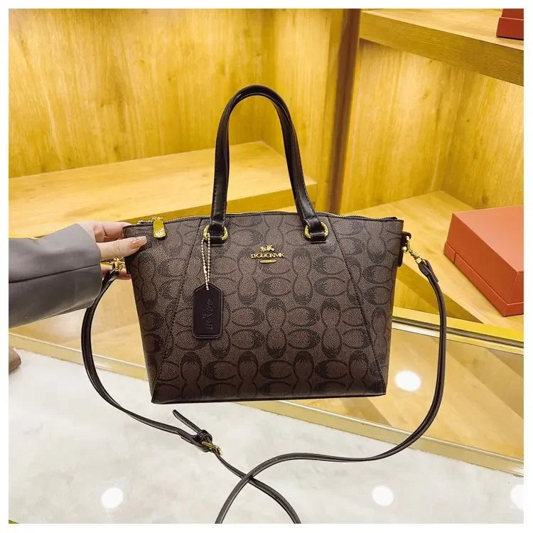 Vintage Original Textured Diaper Bag Square Satchel Women Luxury Purse Handbag Messenger Elegant Classic