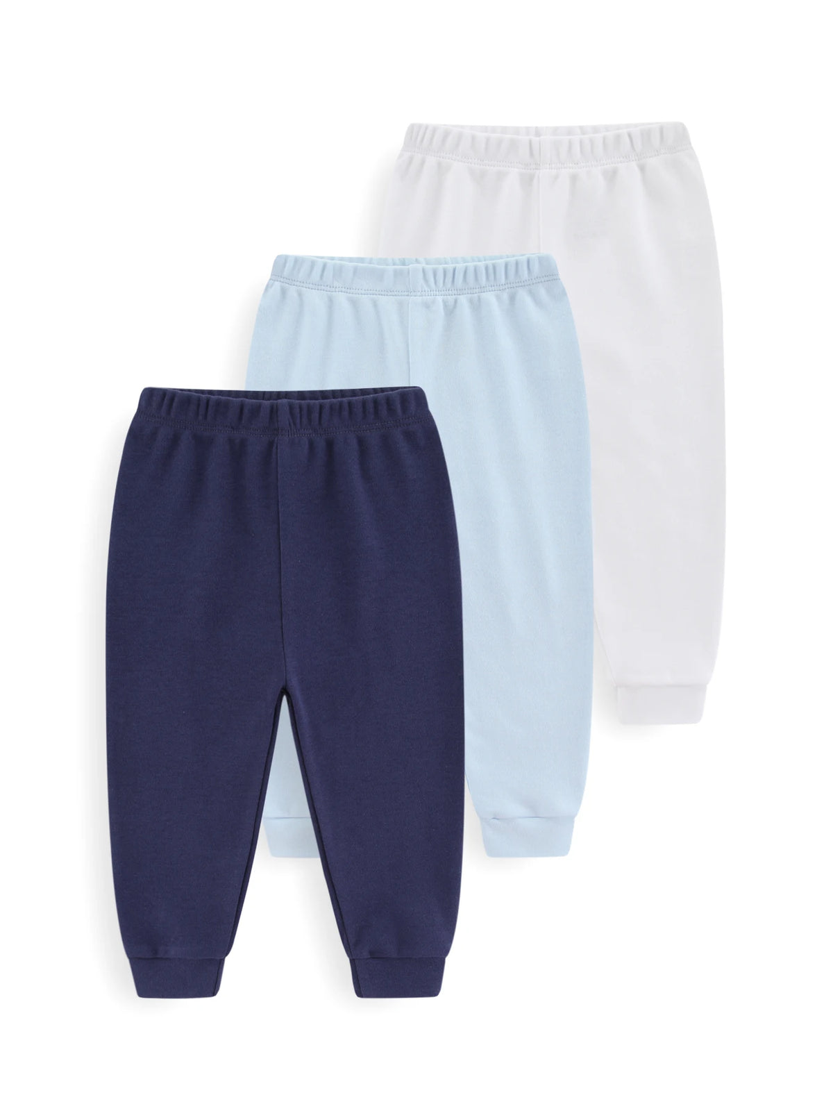 Unisex Solid Color Cotton Baby Pants Set 3 Pcs Lot Infant Toddler Trousers Model 3PcsSet Breathable Cotton For Comfort