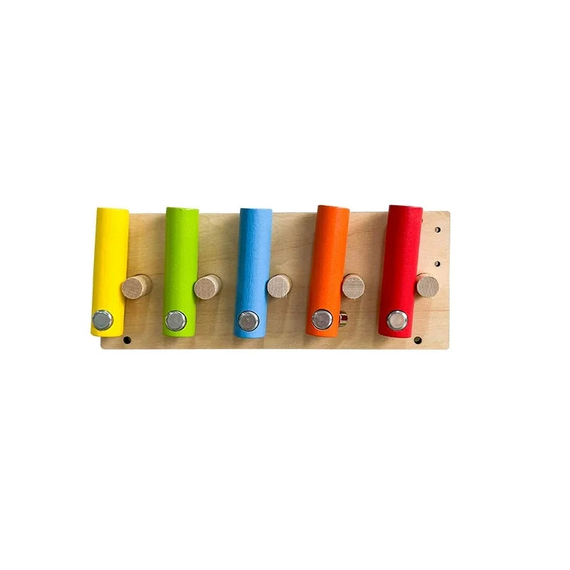 Kindergarten Montessori Busy Board Educational Toy For Toddlers Caterpillar Gear Led Lamp Bead Wall Toy KMB-01