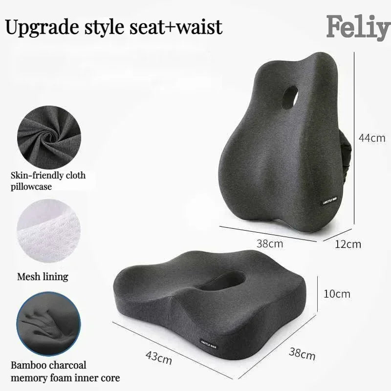 ComfiLife Memory Foam Office Chair Cushion Back Support Lumbar Pillow Model CSM01