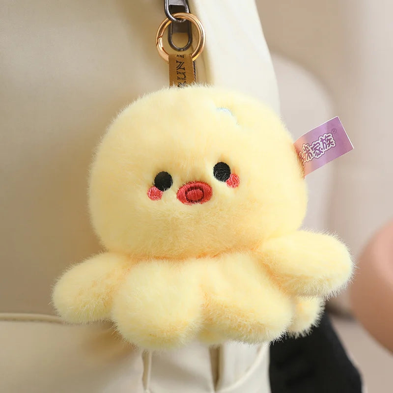 Unknown Brand Octopus Plush Pendant Keychain 10cm Soft Stuffed Sea Creature Toy Model 001