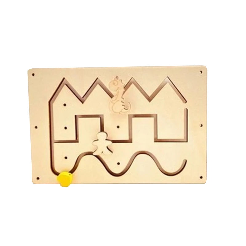 Kindergarten Montessori Busy board Hourglass Puzzles  Wall Develop intelligence Early education Lockpicking toys Educational Toy