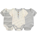 3/5 Pieces Cartoon Baby Boy Bodysuits Soft Cotton Newborn Girl Jumpsuits Short Sleeve Infant Outfits