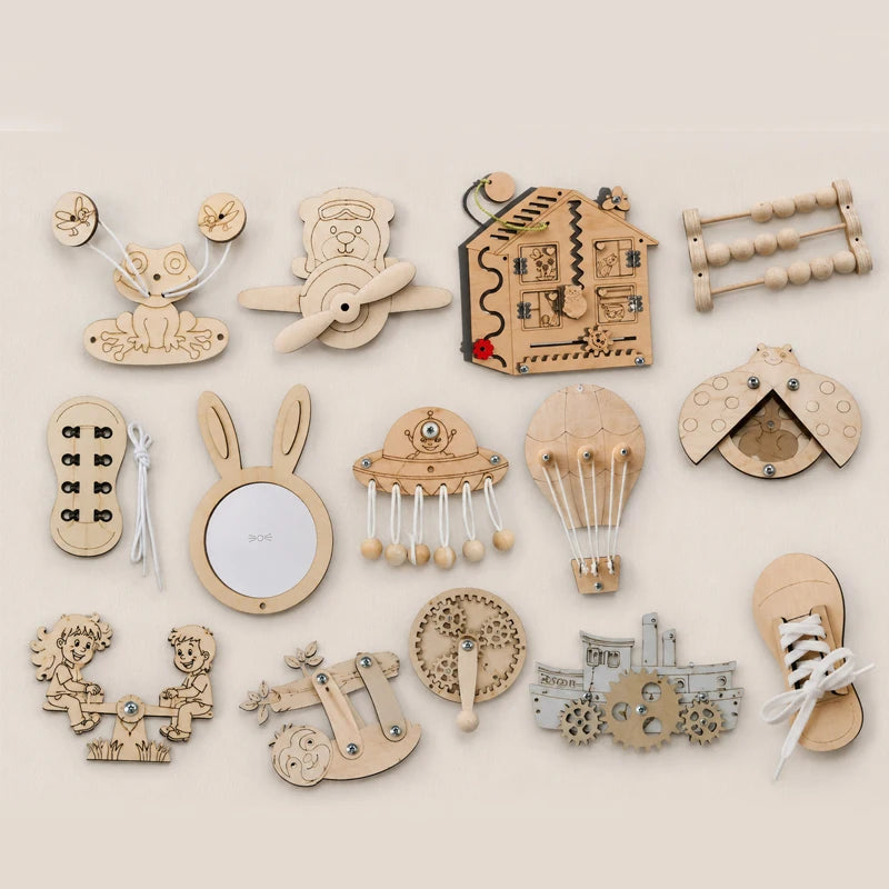 Montessori Wooden Fraction Puzzle Toys Kids Educational Math Learning Board Game Early Learning Fractions Toy Montessori Gift