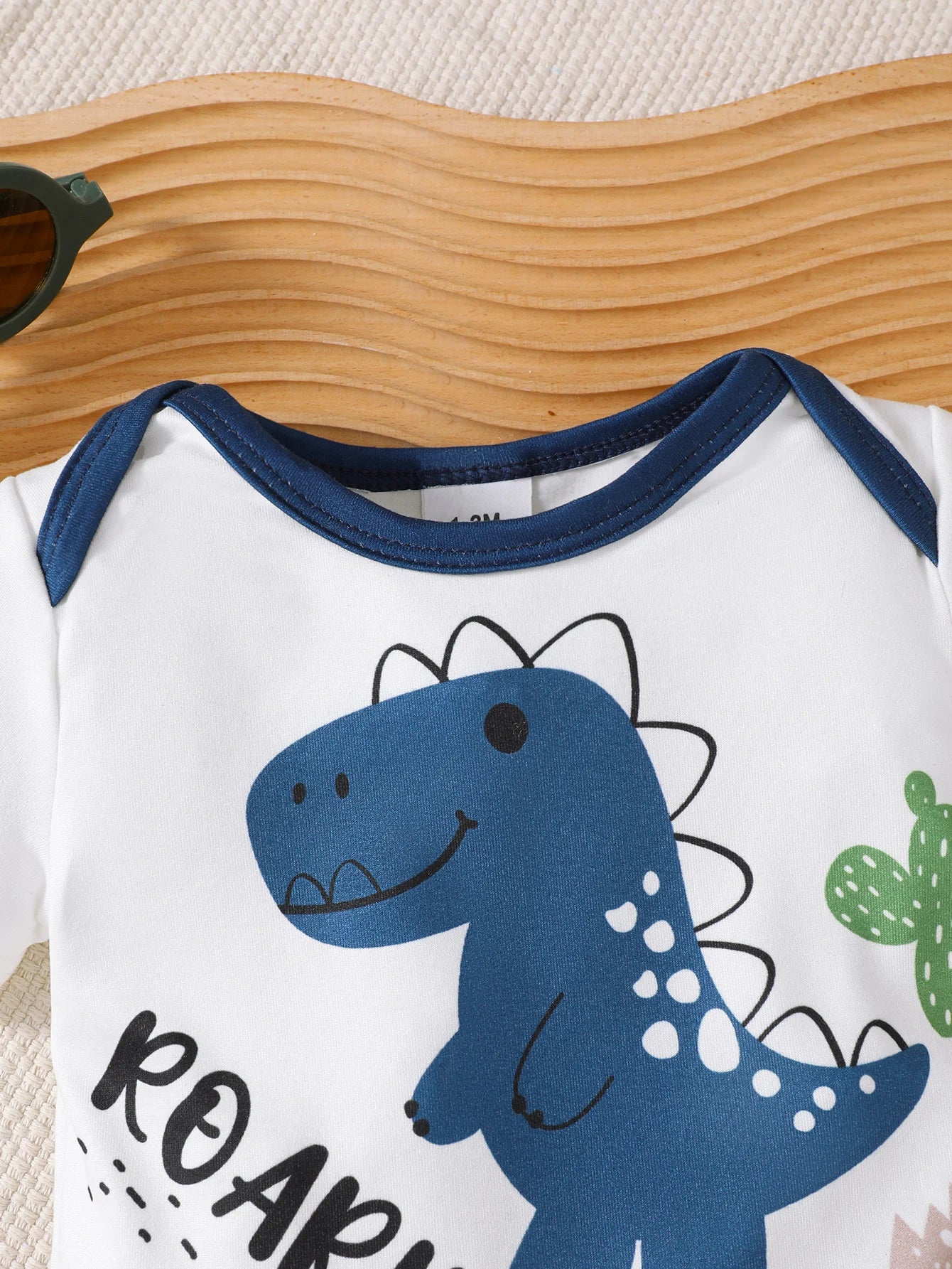 0-18 Months old Baby boy Summer Set Dinosaur Print Short sleeved and Shorts Set for Newborn Baby Boy Casual Style Clothing