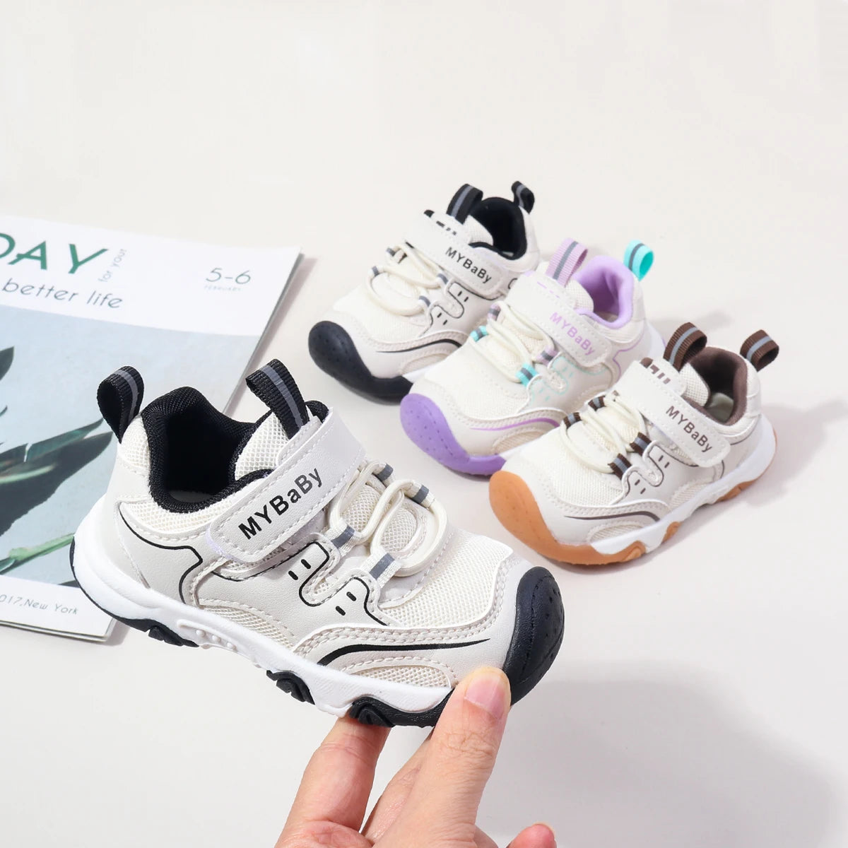 Spring And Autumn Newborn Baby Boys And Girls Indoor Outdoor First Walking Toddler Shoes New Fashion Sports Style