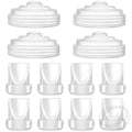 8-Pcs Duckbill Valves and 4-Pcs Silicone Diaphragm Set Compatible with Momcozy M5 Electric Breast Pump-Replacement Accessories