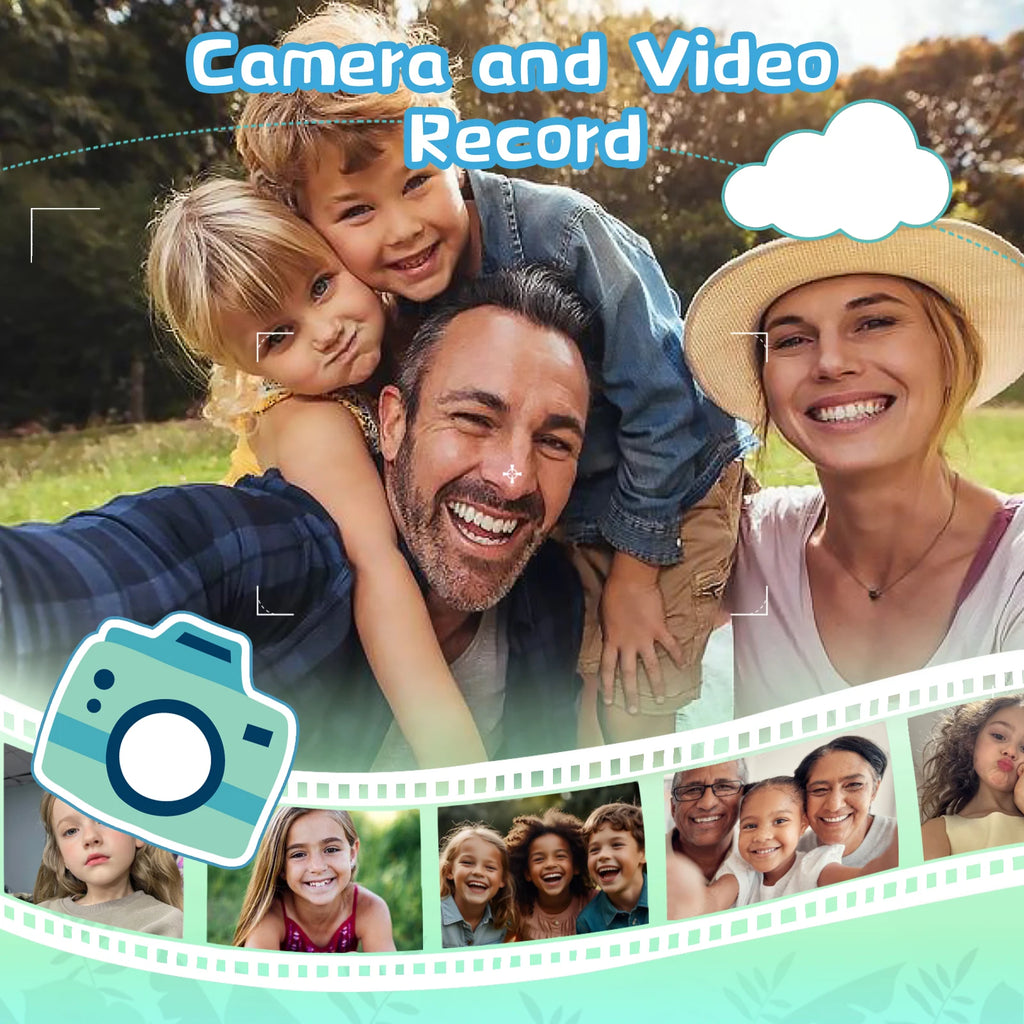 Kids Smart Phones - Educational Touch Screen Cell Phones for Children with Camera - Blue - Ages 3-12