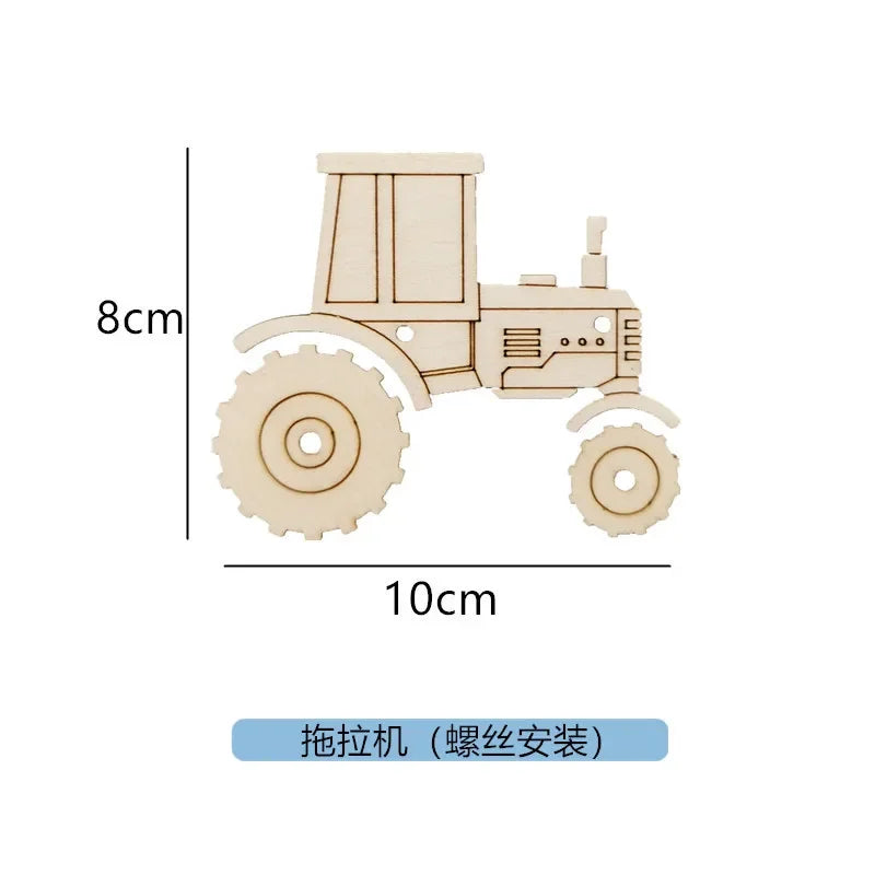 Montessori Busy Board Wooden Educational Toy for Children Gear and Hand Wheel Alarm Clock Mirror