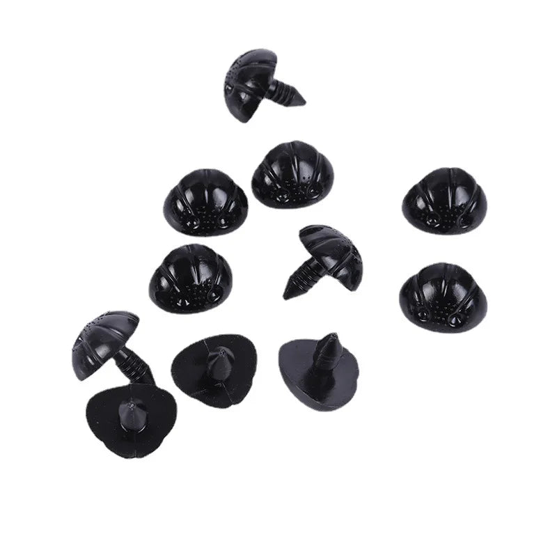 DIY 10Pcs 5/12/20MM Dog Nose Smooth Accessory Plug in Animal Plastic Personalized Nose Crochet Toy Doll Making Supply Plush Doll