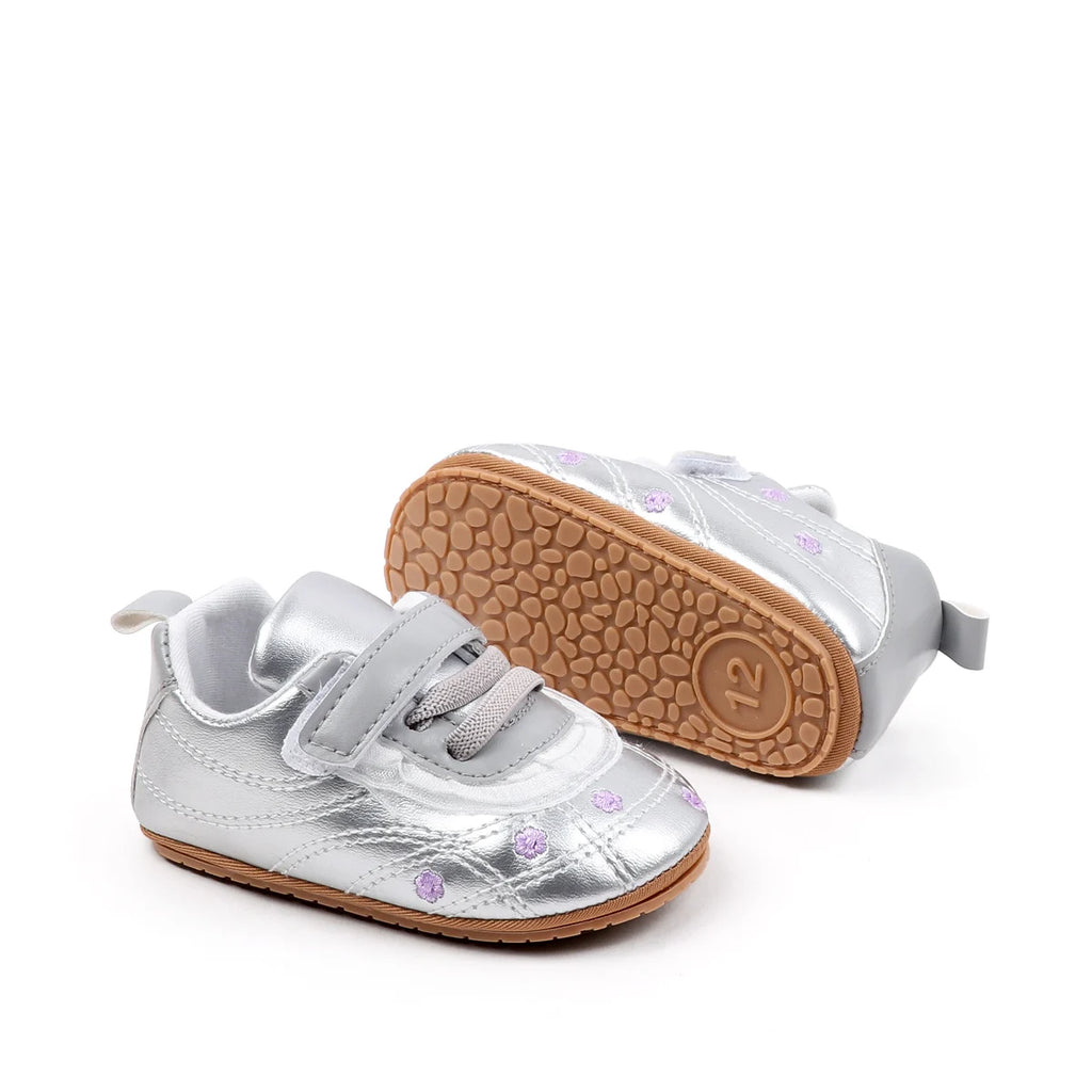 Baby Boys And Girls First Walking Toddler Shoes High Quality Baby Sneaker For 0-18 Months Spring And Autumn Soft TPR Sole