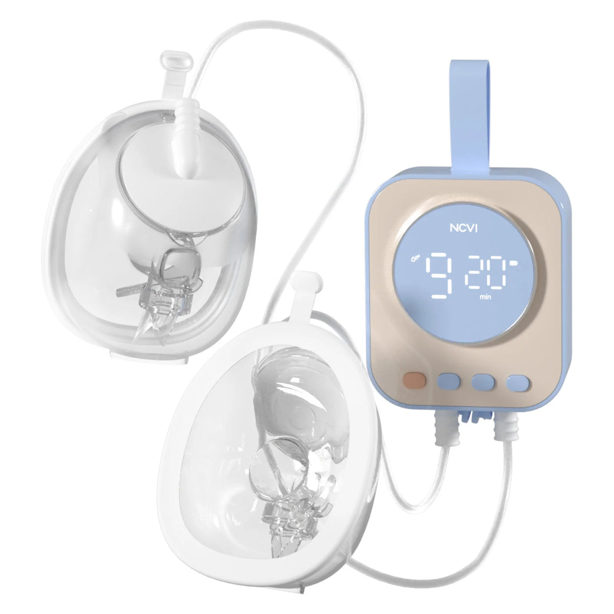NCVI 2025 Hands Free Wearable Breast Pump With Strong Motor And Wearable Cups 4 Modes 9 Levels 21mm 24mm 28mm Low Noise