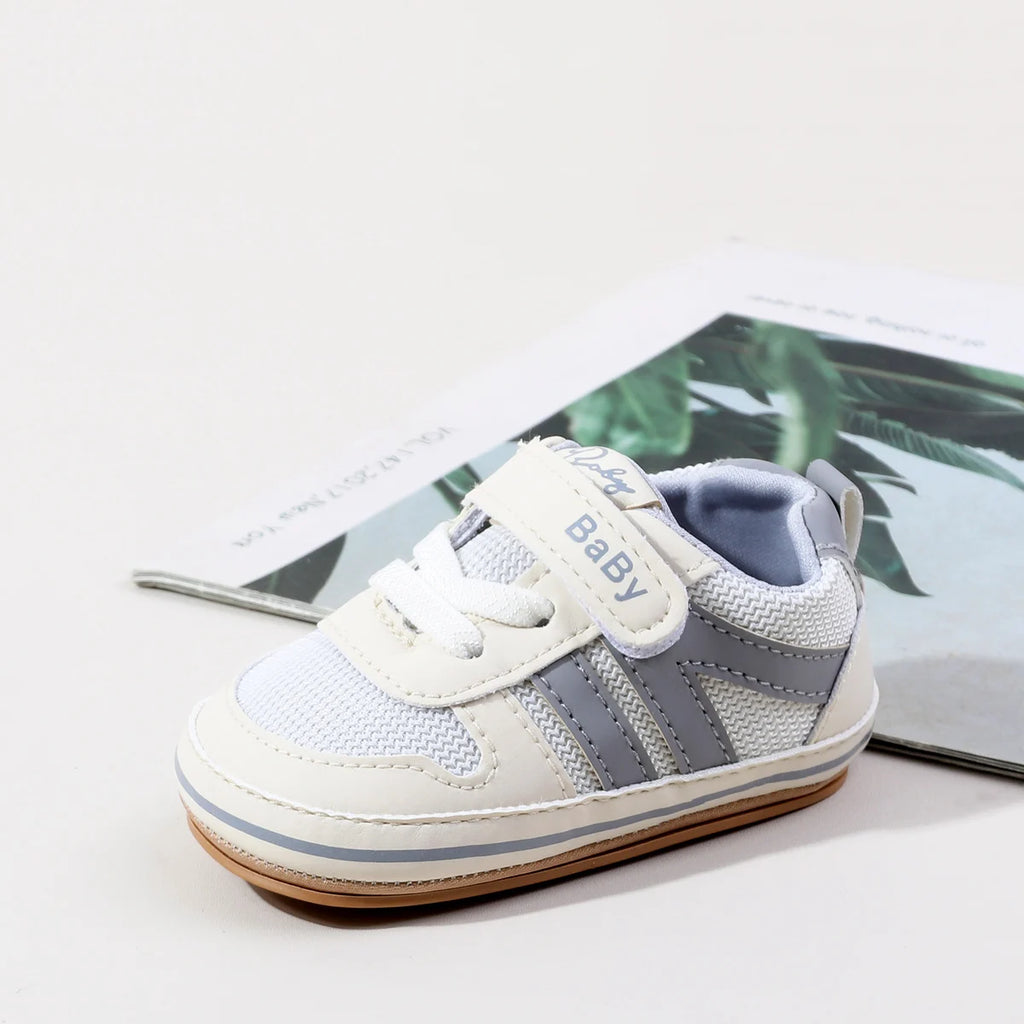 Spring And Autumn Baby Boys And Girls Sports Style Toddler Shoes High Quality PU Leather And Comfortable TPR Sole For 0-18M