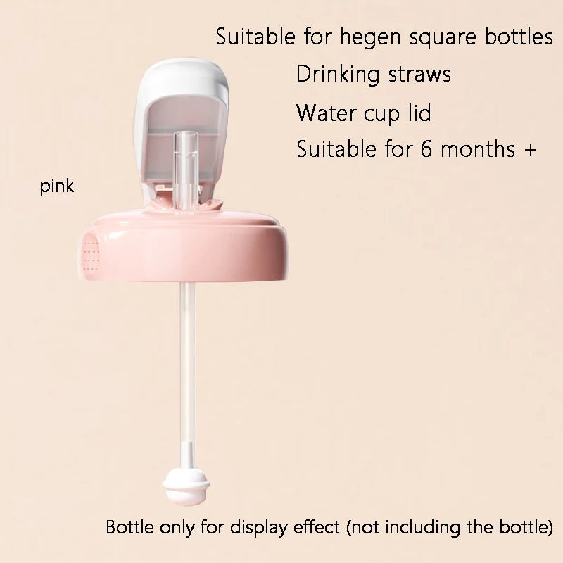 AN PEI Square Bottle Accessories Kit For Hegen Square Bottles With Covers Handle Dust Cover And Straws