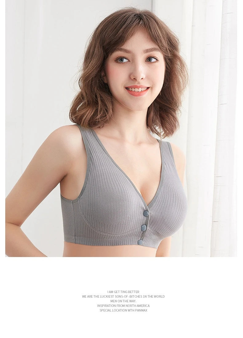 3 PCS Cotton Maternity Nursing Bras Pregnant Breastfeeding Pregnancy Women Underwear Breast Feeding Bra Soutien Allaitement