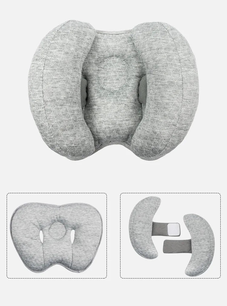 Baby Pillow Stroller Baby Head and Neck Support Pillow U-shaped Headrest Body Fixation Anti Roll Children's School Cushion