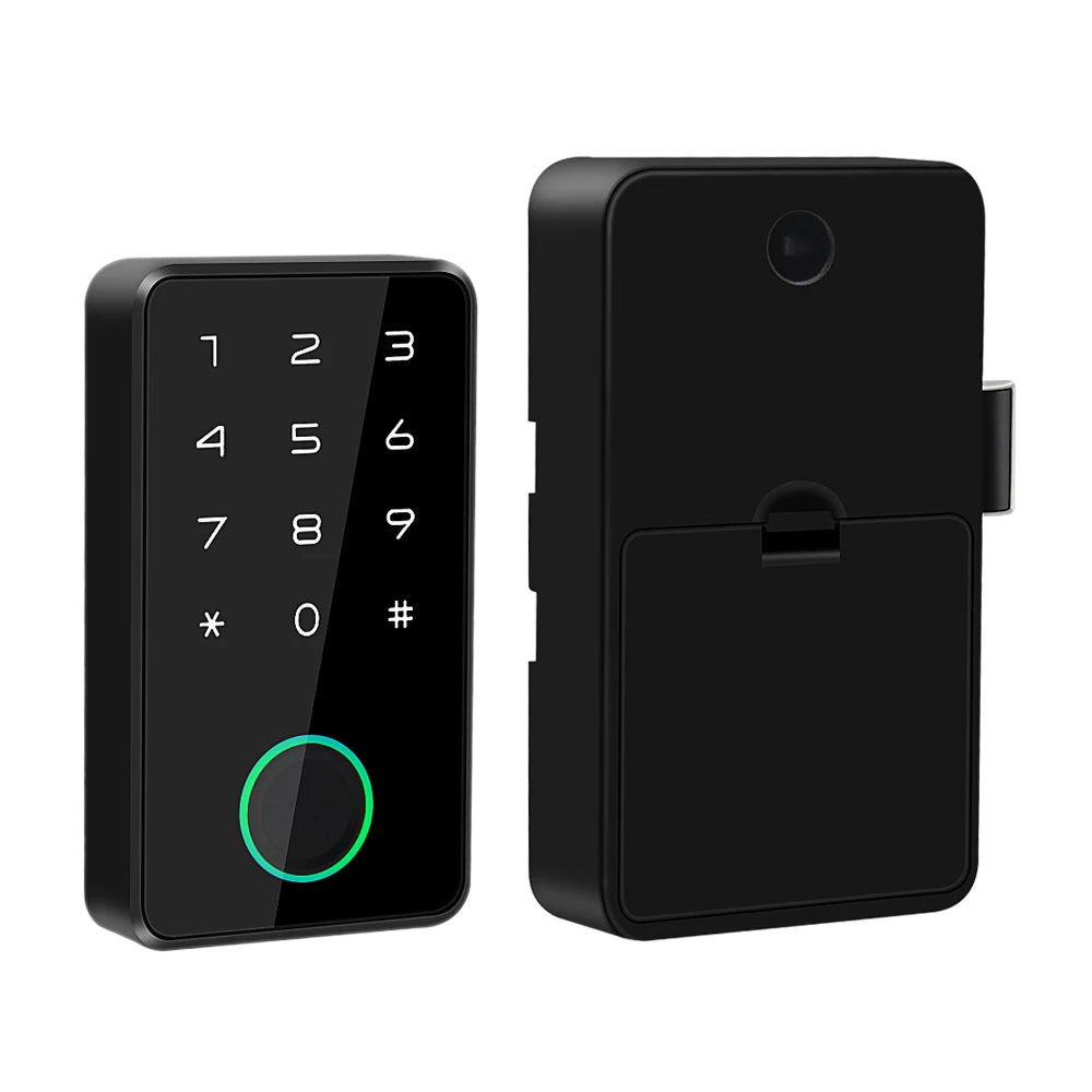 Support Tuya APP Smart Fingerprint No Punch Cam Lock Cabinet Lock Door Drawer Filing Cabinet Post Mail Box Furniture Locker